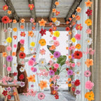 12PCS 78.2Ft Flower Garlands Hanging Flowers with Hooks for Home Garden Wall Arch Decor, alternate view 6