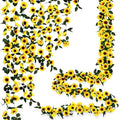 12PCS Artificial Sunflower Garland, 7.5ft/Strand Silk Sunflowers Hanging Vines Flowers with Green Leaves for
