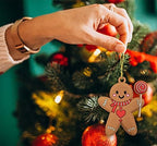 12pcs Christmas Gingerbread Man Ornaments for Christmas Tree Decorations Assorted Plastic Gingerbread Figurines, alternate