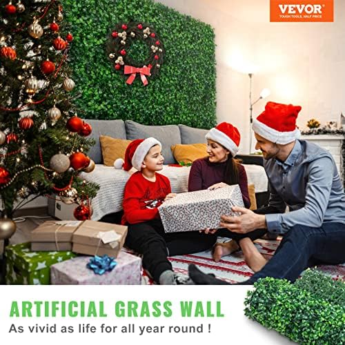 12PCS Grass Wall Panels, 24 x 16 in for 32 Sq Ft, Boxwood Hedge Wall Panels Artificial Grass Backdrop Wall, 1.6, alternate