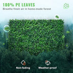 12PCS Grass Wall Panels, 24 x 16 in for 32 Sq Ft, Boxwood Hedge Wall Panels Artificial Grass Backdrop Wall, 1.6, alternate