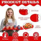 12Pcs Patriotic Plastic Serving Tray Red Blue White Rectangle Serving Dish 4th of July Dessert Display Tray, alternate view 4