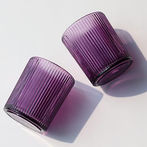 12pcs Purple Votive Candle Holders for Halloween Christmas Easter Deco in Purple, alternate view 5