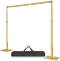 12x10 Pipe and Drape Stand Kit, Heavy Duty Backdrop Stand Adjustable, Sturdy Metal Back Drop Decoration Frame