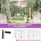 12x10 Pipe and Drape Stand Kit, Heavy Duty Backdrop Stand Adjustable, Sturdy Metal Back Drop Decoration Frame, alternate view
