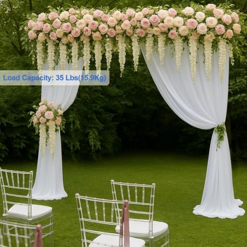 12x10Ft Heavy Duty Backdrop Stand, Adjustable Banner Stand for Photo in 10x12ft in silver, alternate view 3