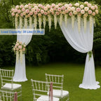 12x10Ft Heavy Duty Backdrop Stand, Adjustable Banner Stand for Photo in 10x12ft in silver, alternate view 3