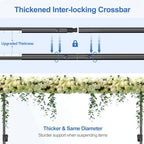 12x10Ft Heavy Duty Backdrop Stand, Adjustable Banner Stand for Photo in 10x12ft in silver, alternate view 6