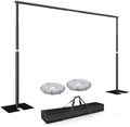 12x10ft Heavy Duty Backdrop Stand, Adjustable Pipe and Drape Stand in 12x10ft