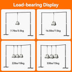 12x10ft Heavy Duty Backdrop Stand, Adjustable Pipe and Drape Stand in 12x10ft, alternate view 6