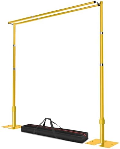 12x10ft Heavy Duty Backdrop Stand Double Crossbar Pipe and Drape in 12x10ft