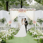 12x10ft Heavy Duty Backdrop Stand Frame with Adjustable Pipe, Black in 12x10ft, alternate view 2