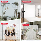 12x10ft Heavy Duty Backdrop Stand Frame with Adjustable Pipe, Black in 12x10ft, alternate view 7