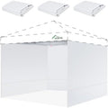 12x12 Canopy Sidewalls Only, White (3PCS, No Frame or Top)