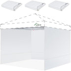 12x12 Canopy Sidewalls Only, White (3PCS, No Frame or Top)