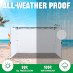 12x12 Canopy Sidewalls Only, White (3PCS, No Frame or Top), alternate view 3