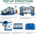 12x12 FT Pop Up Canopy Shelter Tent, Large Gazebos On Clearance with Sidewalls, Screened in Gazebo, Screen Tents, alternate