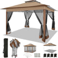 12x12 FT Pop up Gazebo on Clearance Canopy Tent, Carpas para Patio, Easy up Outdoor Canopy Tents with Portable