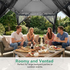12x12 FT Pop up Gazebo on Clearance Outdoor pop up Canopy Tent, carpas para Patio, Shelter Tents with Netting &, alternate