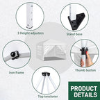 12x12 Party Tent, Tents for Party in White, alternate view 4