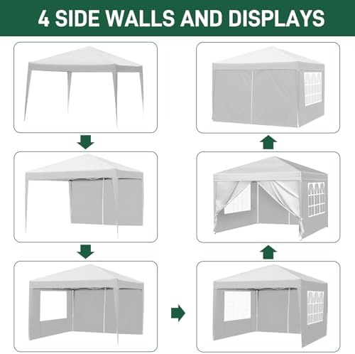 12x12 Party Tent, Tents for Party in White, alternate view 6