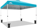 12x12 Pop Up Canopy Tent Easy Up Canopy Outdoor, Light Blue in Light Blue