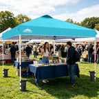 12x12 Pop Up Canopy Tent Easy Up Canopy Outdoor, Light Blue in Light Blue, alternate view 2