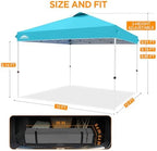 12x12 Pop Up Canopy Tent Easy Up Canopy Outdoor, Light Blue in Light Blue, alternate view 3