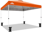 12x12 Pop Up Canopy Tent Easy Up Canopy Outdoor, Orange