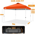 12x12 Pop Up Canopy Tent Easy Up Canopy Outdoor, Orange, alternate view 3