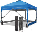 12x12 Pop Up Canopy Tent with One Push Setup, Outdoor Sun Shade Canopy for Backyard Party, Easy Up Instant