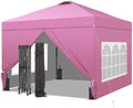 12x12 Pop Up Canopy Tent with One Push Setup, Portable Sun Shade Tent, Instant Easy Up Canopy with 4-Sidewalls &
