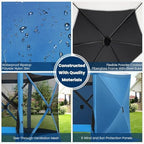 12x12 Pop Up Gazebo, Screen Tent with Carry Bag & Stakes, Blue in Blue, alternate view 6