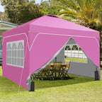 12x12FT Pop Up Canopy Tent with One Push Setup, Easy to Install with 4-Sidewalls for Events, Parties, Camping, alternate view