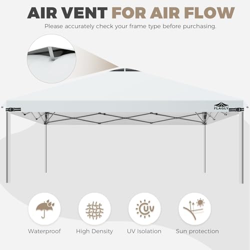 12x12ft Replacement Canopy Top with Air Vent, Waterproof & UV Protection Canopy Tent Top Cover for Straight Leg, alternate