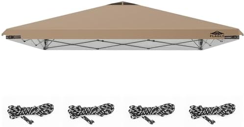12x12ft Replacement Canopy Top with Air Vent, Waterproof & UV Protection Canopy Tent Top Cover for Straight Leg