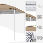 12x12ft Replacement Canopy Top with Air Vent, Waterproof & UV Protection Canopy Tent Top Cover for Straight Leg, alternate