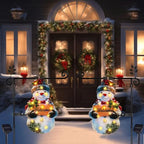 12x18 Solar Christmas Snowman Garden Flag, Outdoor Decor, alternate view 6
