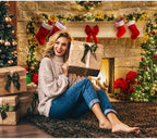 12x8ft Christmas Fireplace Theme Backdrop for Photography in 12x8ft, alternate view 2