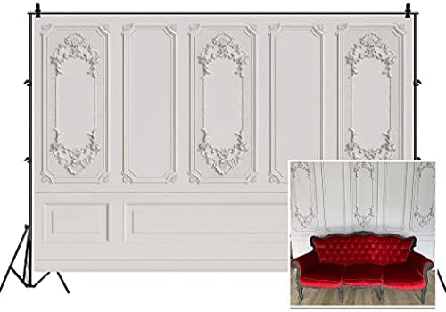 12x8ft Vinyl Vintage Room Inside Backdrop European Frame Modern House French Castle Cementery Wall Retro Style
