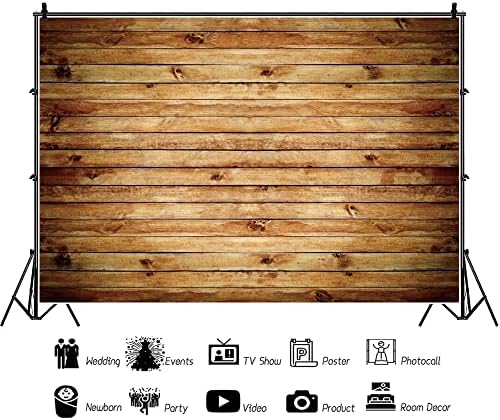 12x8ft Wood Backdrop Rustic Wooden Backdrop Wall Brown in 12x8ft, alternate view 3