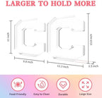 13.8" Acrylic Letter Charcuterie Tray, Fillable Alphabet Box (Letter C) in Letter C, alternate view 3