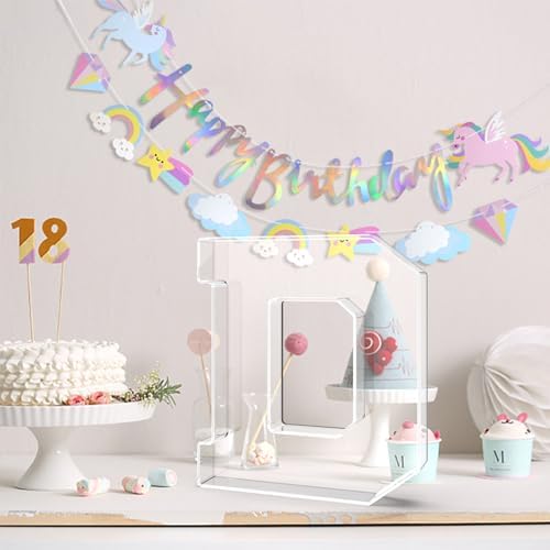 13.8" Acrylic Letter Charcuterie Tray, Fillable Alphabet Box (Letter D) in Letter D, alternate view 2