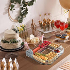 13.8" Acrylic Letter Charcuterie Tray, Fillable Alphabet Box (Letter D) in Letter D, alternate view 6
