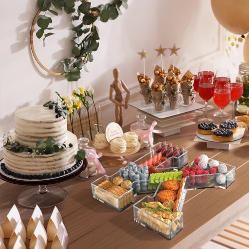 13.8" Acrylic Letter Charcuterie Tray, Fillable Alphabet Box (Letter K) in Letter K, alternate view 6