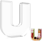 13.8" Extra Large Acrylic Letter Charcuterie Board Box, Reusable Fillable Letter Cake Candy Dish Display Serving