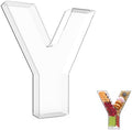 13.8" Extra Large Acrylic Letter Charcuterie Board Box, Reusable Fillable Letter Cake Candy Dish Display Serving