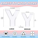 13.8" Extra Large Acrylic Letter Charcuterie Board Box, Reusable Fillable Letter Cake Candy Dish Display Serving, alternate
