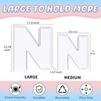 13.8" Extra Large Acrylic Letter Charcuterie Board Box, Reusable Fillable Letter Cake Candy Dish Display Serving, alternate