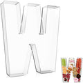 13.8" Extra Large Acrylic Letter Charcuterie Board Box, Reusable Fillable Letter Cake Candy Dish Display Serving